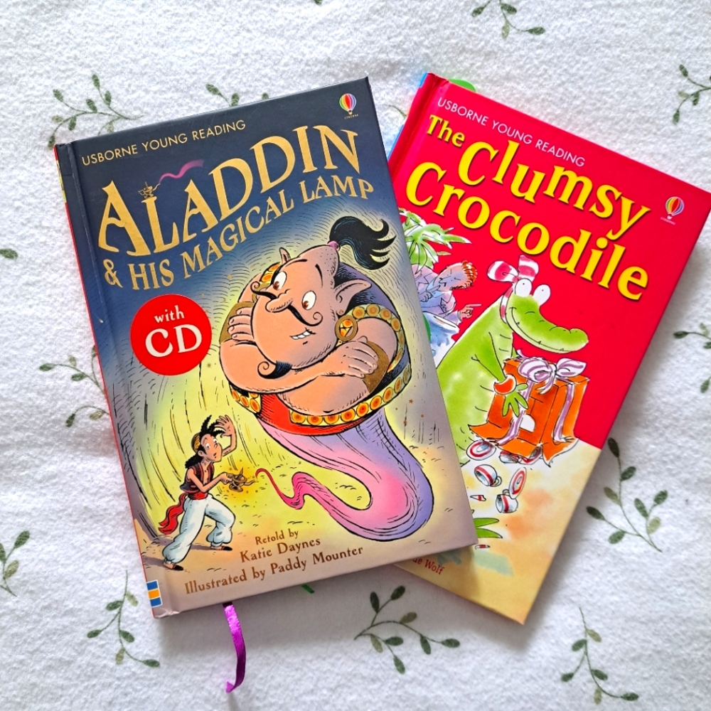 Usborne Young Reading Books: Aladdin & Clumsy Crocodile